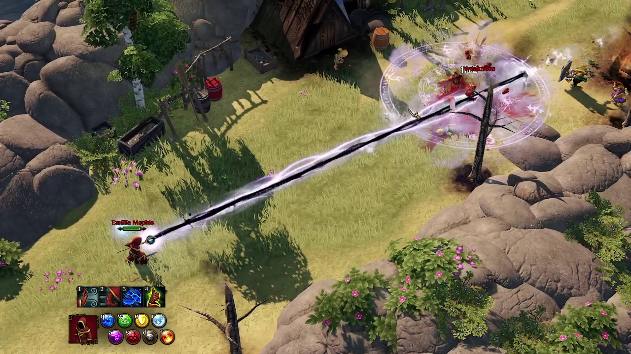 A spell being cast in Magicka 2