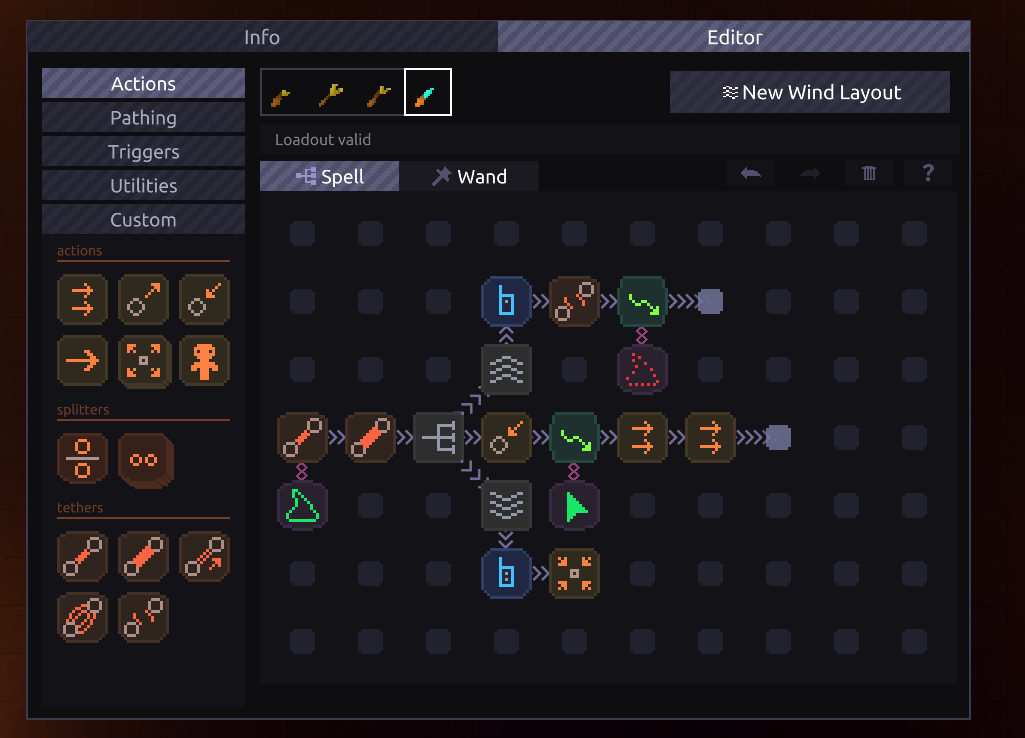 Spell creation in Nurose